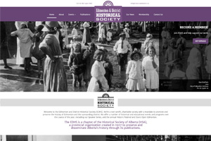 Edmonton and District Historical Society (EDHS) website