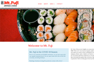 Mt. Fuji Japanese Cuisine website